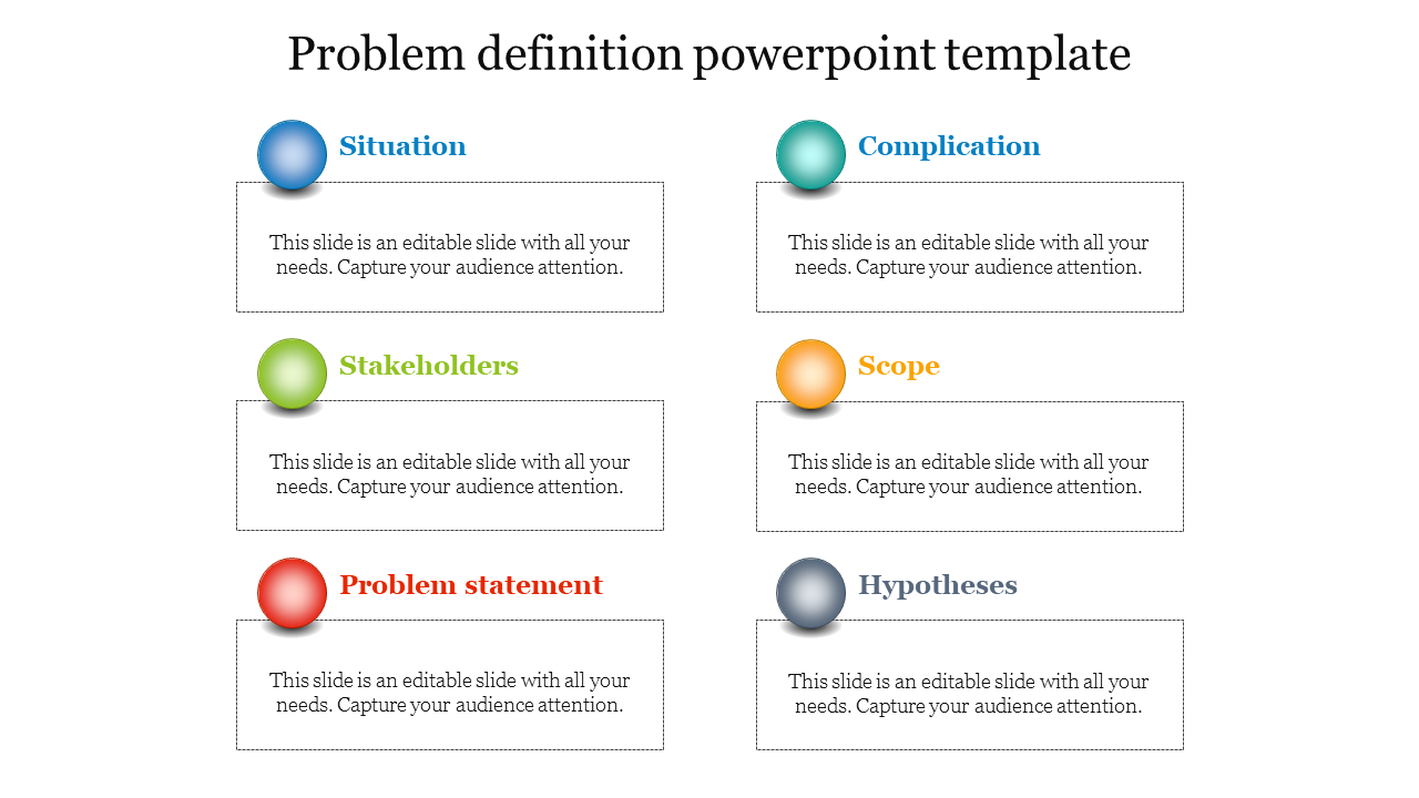 Best Problem Definition PowerPoint Template Designs